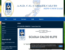 Tablet Screenshot of cabiatecalcio.it